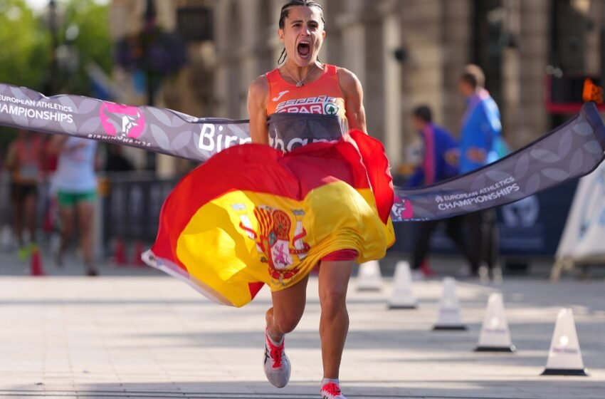  Doble oro español en la marcha de los Europeos de Birmingham: Paul McGrath y María Pérez