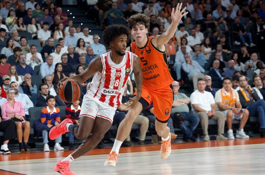  Jean Montero congela el Roig Arena en la victoria de Olympiacos contra el Valencia (97-102)