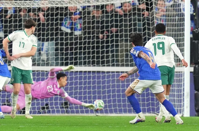  Italia derrota a Irlanda del Norte (2-0) y se jugará una plaza en el Mundial contra Bosnia