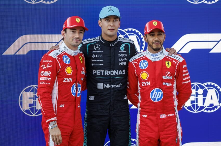  Russell caza la ‘pole’ seguido de los Ferrari y Verstappen se estrella contra el muro de su casa