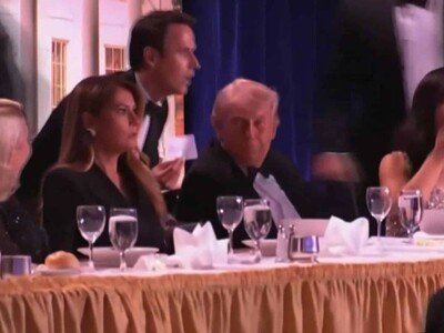  Caos durante cena de Trump con periodistas en la Casa Blanca