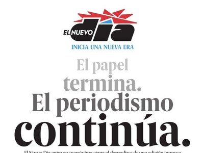  El Nuevo Día cierra su edición impresa y se enfoca en digital