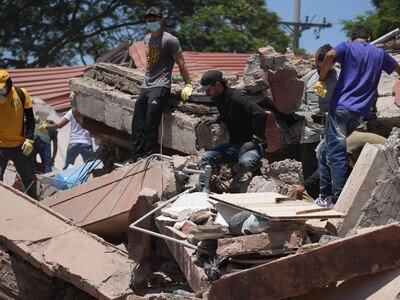  El terremoto en Colombia ha dejado muertes y edificios colapsados